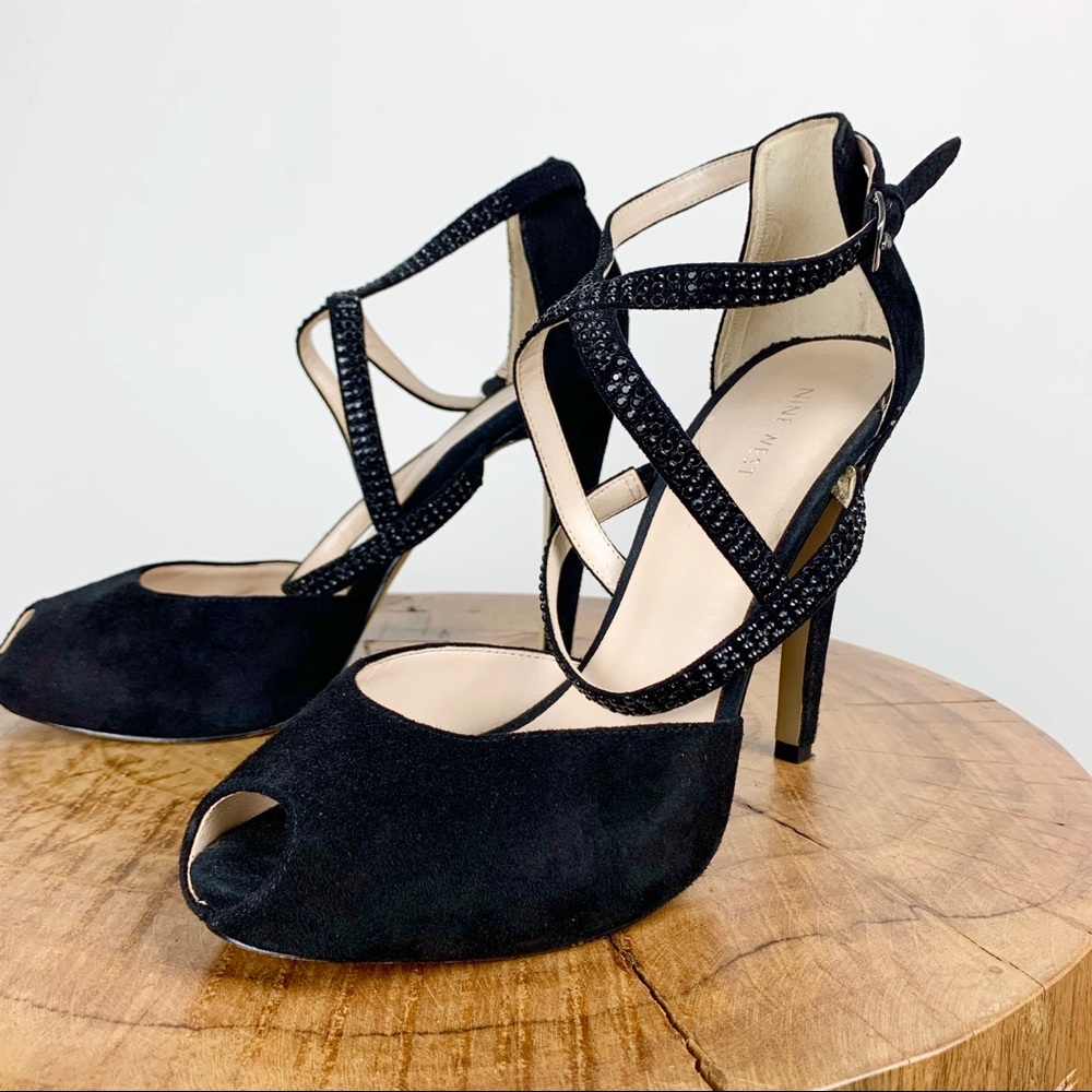 Nine West | Sueded Peep Toe Pump